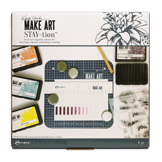 Wendy Vecchi Make Art Stay-tion&#x2122; All-in-One Magnet Surface, 7&#x22; x 7&#x22;